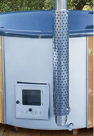 Integrated stainless steel heater
